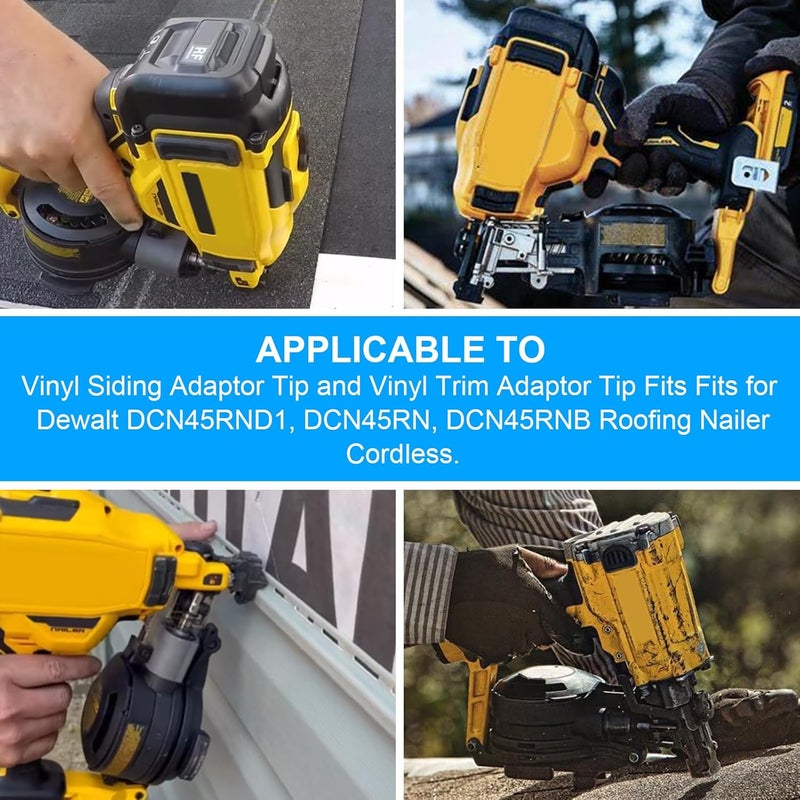 VIDABTE Vinyl Siding Adaptor Tip and Vinyl Trim Adaptor Tip for Dewalt Roofing Nailer Cordless 20v DCN45RNB, DCN45RND1, DCN45RN, Vinyl Siding Trim Adaptor Tip kit - Image 2